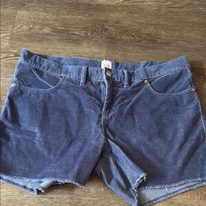 GAP Blue Corduroy Jean Shorts Casual Style size 14